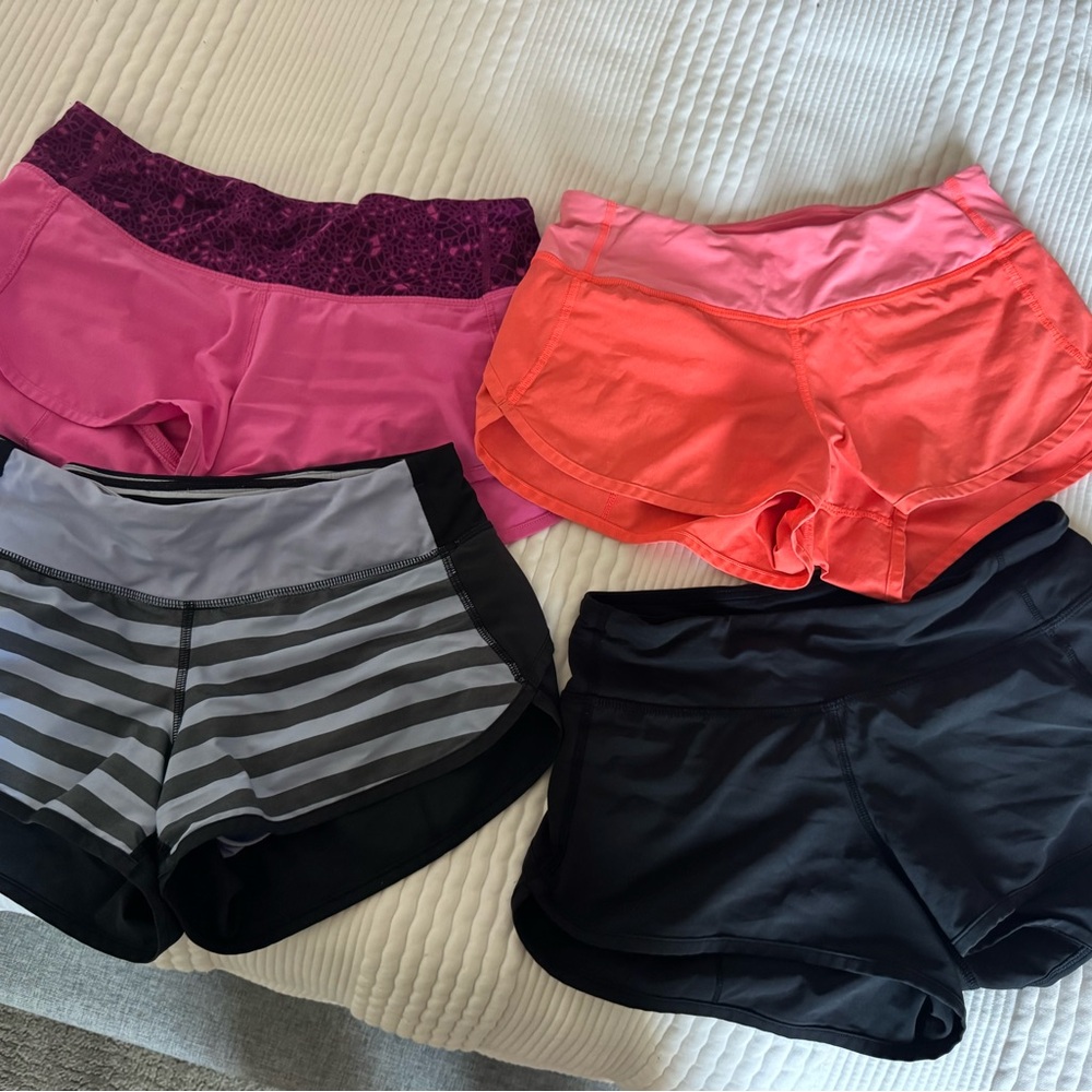 lululemon athletica Women's Athletic Shorts - Pink, Orange, Gray, Black